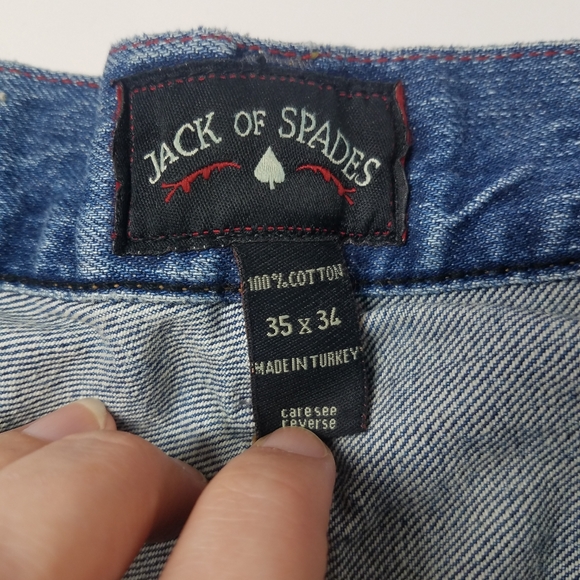 Jack of Spades Medium Wash Loose Jeans - Picture 6 of 11